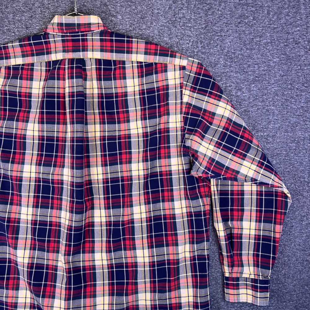 VTG Ralph Lauren Shirt Mens Large Plaid Blake Preppy Casual Button Down Tartan - Picture 13 of 15